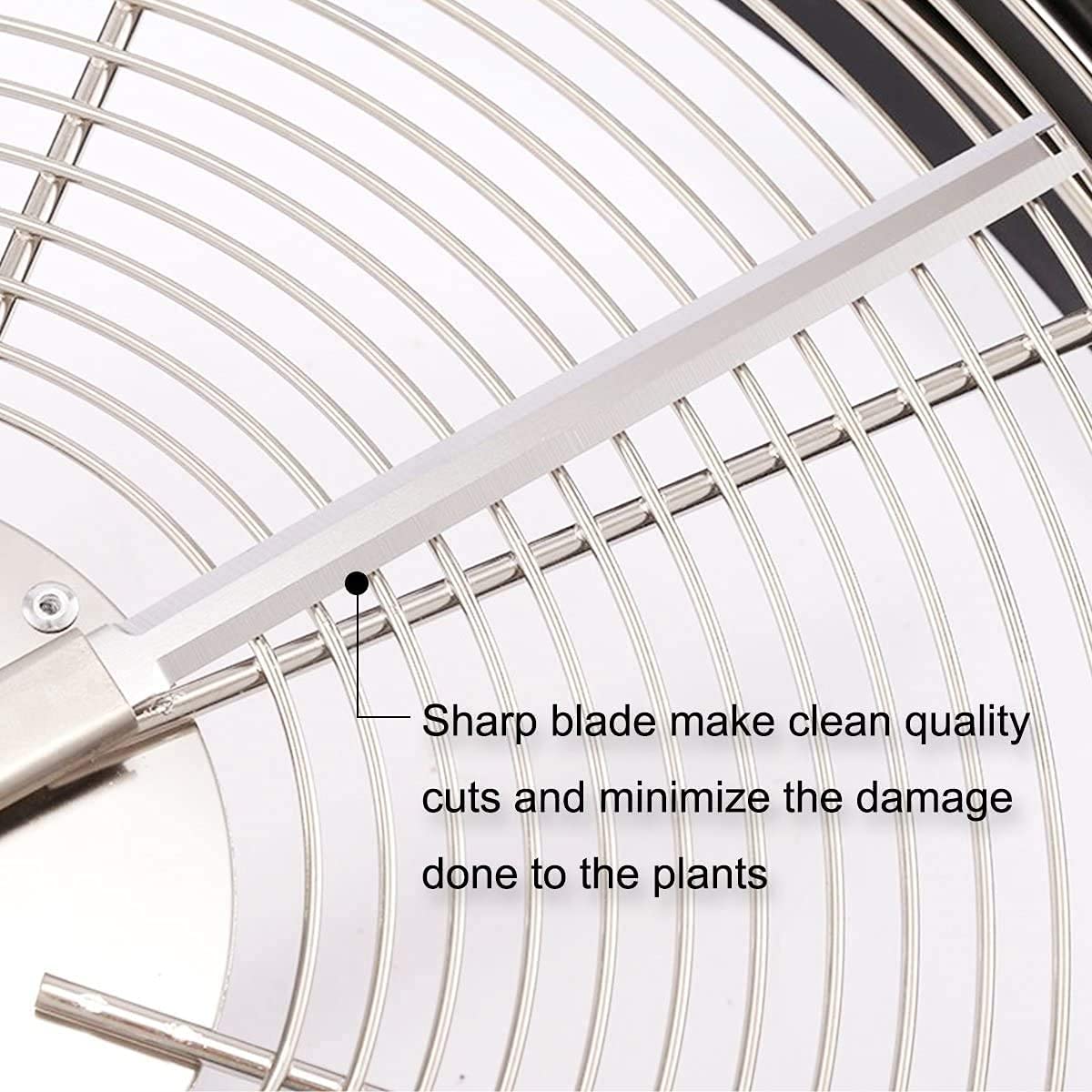 iPower 16-Inch Bud Leaf Bowl Trimmer Twisted Spin Cut for Plant and Flower, Upgraded Gears, Combo with 2ft 6 Layers Hanging Herb Drying Rack Net, Zippered, 16' 6L, 6.5” Gardening Hand Pruner, Yellow - Image 7