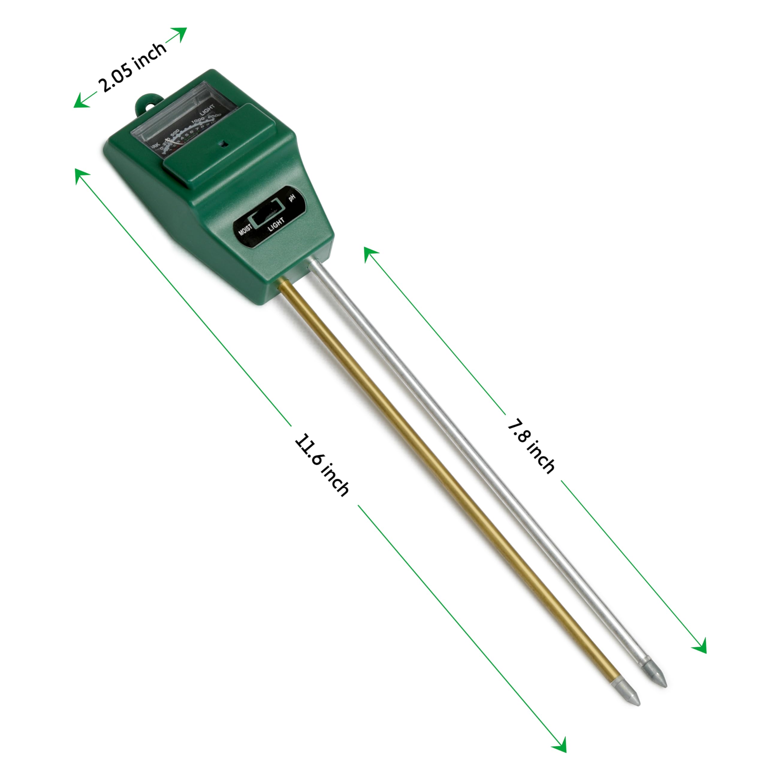 iPower 3-in-1 Plant Moisture/Light/PH Meter, Soil Test Kit for Gardening, Farming, Indoor & Outdoor Use, 3 Pack - Image 3