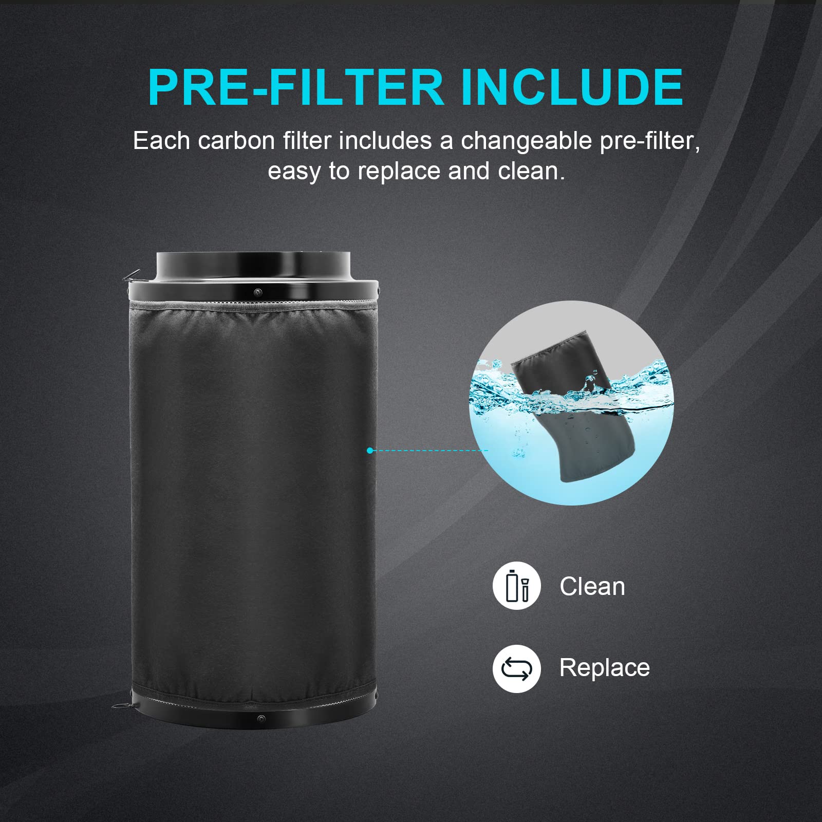 iPower 4 Inch Inline Duct Ventilation Smart Fan (Support Alexa) for Grow Tent, Black - Image 12