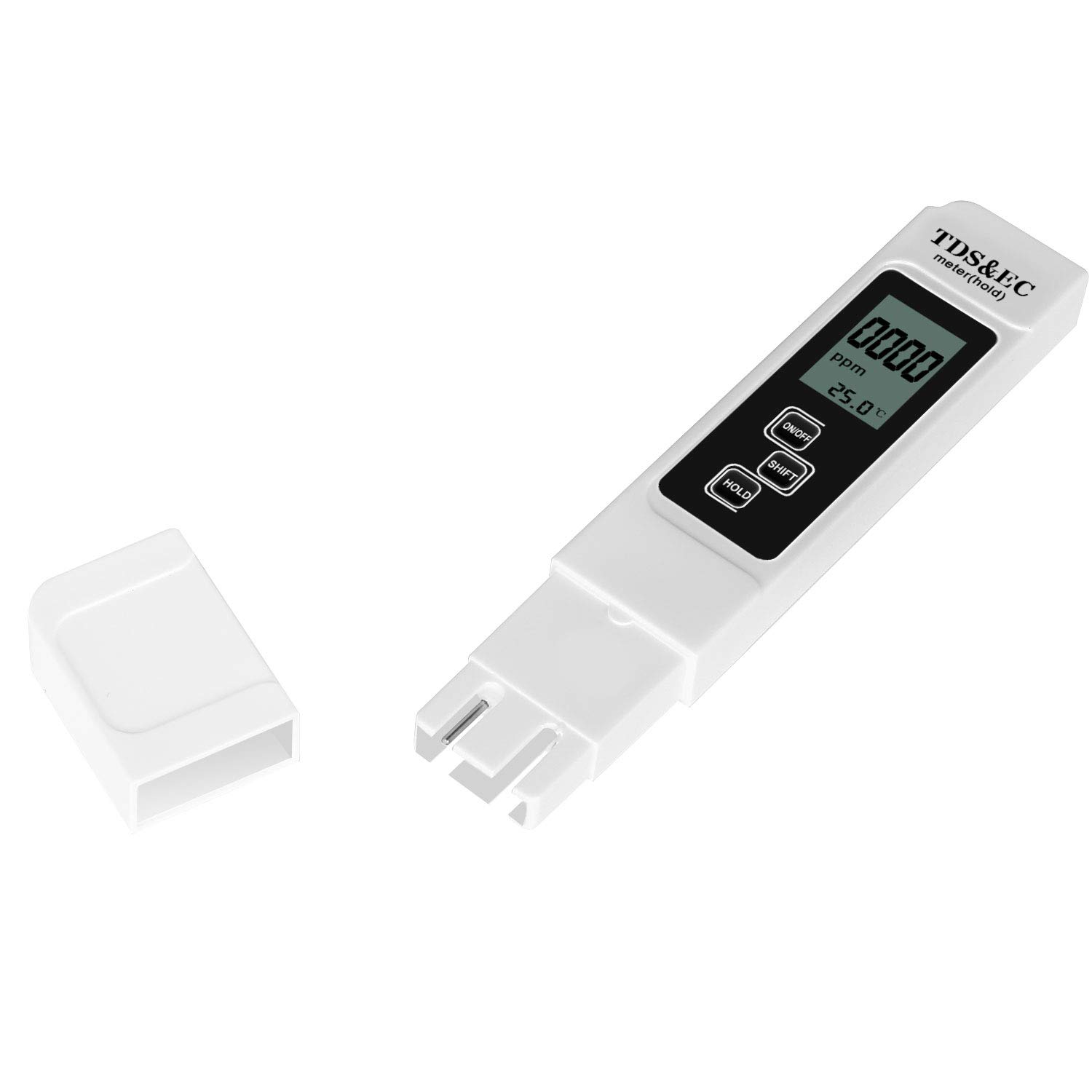 iPower TDS Meter, EC Meter & Temperature Meter 3 in 1 EC TDS and Temperature Test Pen with ± 2% Accuracy Ideal Water Test Meter - Image 3